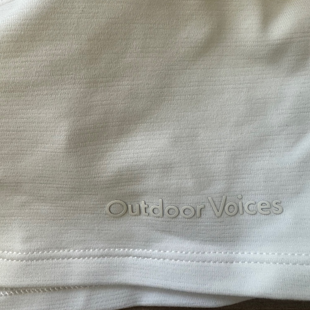 Outdoor Voices White crop tank top (S)